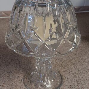 Vintage Lady Anne Pedestal Crystal Tea Light Candle Holder